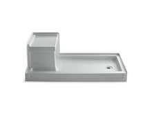 Load image into Gallery viewer, KOHLER K-1976 Tresham 60&quot; x 32&quot; single threshold right-hand drain shower base with integral left-hand seat
