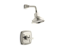 Load image into Gallery viewer, KOHLER TS16234-3-SN Margaux Rite-Temp Shower Valve Trim With Cross Handle And 2.5 Gpm Showerhead in Vibrant Polished Nickel
