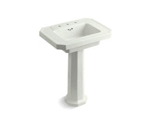 Load image into Gallery viewer, KOHLER 2322-8-NY Kathryn Pedestal Bathroom Sink With 8&quot; Widespread Faucet Holes in Dune
