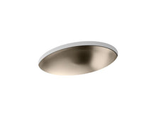 Load image into Gallery viewer, KOHLER 2602-SBV Rhythm Oval Undermount Bathroom Sink in Satin Bronze
