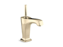 Load image into Gallery viewer, KOHLER 16230-4-AF Margaux Single-Hole Bathroom Sink Faucet With 5-3/8&quot; Spout And Lever Handle in Vibrant French Gold
