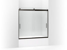 Load image into Gallery viewer, KOHLER K-706001-L Levity Sliding bath door, 59-3/4&quot; H x 54 - 57&quot; W, with 1/4&quot; thick Crystal Clear glass
