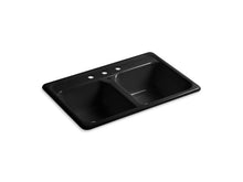 Load image into Gallery viewer, KOHLER K-5817-3 Delafield 33&quot; x 22&quot; x 8-1/2&quot; top-mount double-equal kitchen sink with 3 faucet holes
