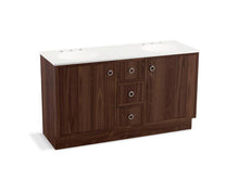 Load image into Gallery viewer, KOHLER K-99511-TK-1WE Jacquard 60&quot; bathroom vanity cabinet with toe kick, 2 doors and 3 drawers
