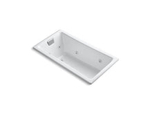 Load image into Gallery viewer, KOHLER K-852-HE-0 Tea-for-Two 60&quot; x 32&quot; drop-in whirlpool with end drain, custom pump location and heater without trim
