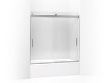 Load image into Gallery viewer, KOHLER K-706001-L Levity Sliding bath door, 59-3/4&quot; H x 54 - 57&quot; W, with 1/4&quot; thick Crystal Clear glass
