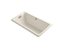 Load image into Gallery viewer, KOHLER K-856-GBN-47 Tea-for-Two 66&quot; x 36&quot; drop-in BubbleMassage air bath with Vibrant Brushed Nickel airjet finish
