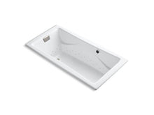 Load image into Gallery viewer, KOHLER K-865-GBN-0 Tea-for-Two 72&quot; x 36&quot; drop-in BubbleMassage air bath with Vibrant Brushed Nickel airjet finish
