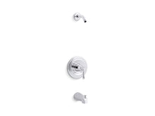 Load image into Gallery viewer, KOHLER K-TLS395-4S Devonshire Rite-Temp bath and shower valve trim with lever handle and slip-fit spout, less showerhead
