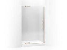 Load image into Gallery viewer, KOHLER 705728-L-ABV Finial Pivot Shower Door, 72-1/4&quot; H X 45-1/4 - 47-3/4&quot; W, With 3/8&quot; Thick Crystal Clear Glass in Anodized Brushed Bronze
