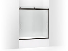 Load image into Gallery viewer, KOHLER K-706003-L Levity Sliding bath door, 62&quot; H x 56-5/8 - 59-5/8&quot; W, with 3/8&quot; thick Crystal Clear glass
