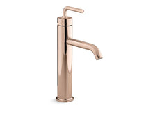 Load image into Gallery viewer, KOHLER K-14404-4A Purist Tall single-handle bathroom sink faucet with lever handle, 1.2 gpm
