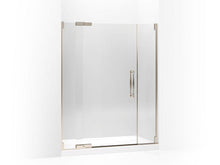 Load image into Gallery viewer, KOHLER 705729-L-ABV Finial Pivot Shower Door, 72-1/4&quot; H X 57-1/4 - 59-3/4&quot; W, With 3/8&quot; Thick Crystal Clear Glass in Anodized Brushed Bronze
