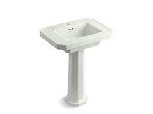 Load image into Gallery viewer, KOHLER 2322-1-NY Kathryn Pedestal Bathroom Sink With Single Faucet Hole in Dune
