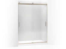 Load image into Gallery viewer, KOHLER K-706013-L Levity Sliding shower door, 82&quot; H x 56-5/8 - 59-5/8&quot; W, with 3/8&quot; thick Crystal Clear glass
