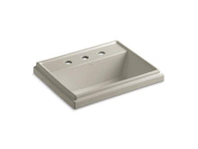 Load image into Gallery viewer, KOHLER K-2991-8-G9 Tresham Rectangle Drop-in bathroom sink with 8&quot; widespread faucet holes
