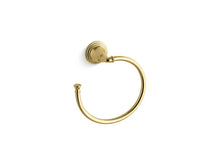 Load image into Gallery viewer, KOHLER 10557-PB Devonshire Towel Ring in Vibrant Polished Brass
