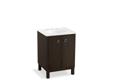 Load image into Gallery viewer, KOHLER K-99500-LG-1WC Jacquard 24&quot; bathroom vanity cabinet with furniture legs and 2 doors
