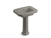 Load image into Gallery viewer, KOHLER 2322-1-K4 Kathryn Pedestal Bathroom Sink With Single Faucet Hole in Cashmere
