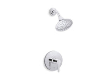 Load image into Gallery viewer, KOHLER TS97077-4-CP Pitch Rite-Temp Shower Trim With 2.0 Gpm Showerhead in Polished Chrome
