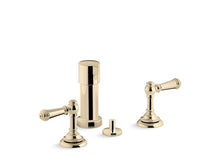 Load image into Gallery viewer, KOHLER K-72765-4 Artifacts Widespread bidet faucet with lever handles

