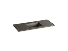 Load image into Gallery viewer, KOHLER K-2783-1-G81 Ceramic/Impressions 49&quot; rectangular vanity-top bathroom sink with single faucet hole
