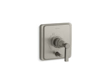 Load image into Gallery viewer, KOHLER K-T98757-4A Pinstripe Rite-Temp pressure-balancing valve trim with diverter and plain lever handle, valve not included
