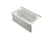 Load image into Gallery viewer, KOHLER K-1357-LAW Devonshire 60&quot; x 32&quot; alcove whirlpool bath with integral apron, integral flange, left-hand drain, and Bask heated surface
