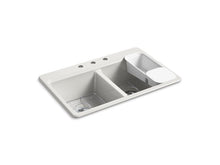 Load image into Gallery viewer, KOHLER K-8679-3A2 Riverby 33&quot; top-mount double-bowl workstation kitchen sink
