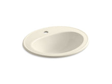Load image into Gallery viewer, KOHLER K-2196-1-47 Pennington Drop-in bathroom sink with single faucet hole
