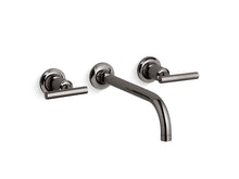 Load image into Gallery viewer, KOHLER K-T14414-4 Purist Widespread wall-mount bathroom sink faucet trim with lever handles, 1.2 gpm
