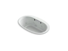 Load image into Gallery viewer, KOHLER K-5714-XHGH Underscore 59-11/16&quot; x 35-5/8&quot; Heated BubbleMassage air bath with whirlpool, center drain
