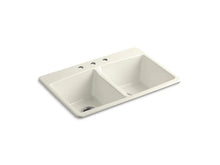 Load image into Gallery viewer, KOHLER K-5846-3 Brookfield 33&quot; x 22&quot; x 9-5/8&quot; top-mount double-equal kitchen sink
