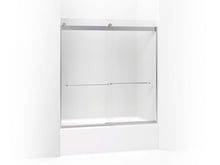 Load image into Gallery viewer, KOHLER K-706004-D3 Levity Sliding bath door, 62&quot; H x 56-5/8 - 59-5/8&quot; W, with 1/4&quot; thick Frosted glass
