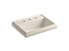 Load image into Gallery viewer, KOHLER K-2991-8-47 Tresham Rectangle Drop-in bathroom sink with 8&quot; widespread faucet holes
