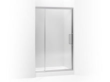 Load image into Gallery viewer, KOHLER 705822-L-SH Lattis Pivot Shower Door, 76&quot; H X 45 - 48&quot; W, With 3/8&quot; Thick Crystal Clear Glass in Bright Silver

