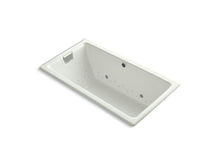 Load image into Gallery viewer, KOHLER K-856-GCBN-NY Tea-for-Two 66&quot; x 36&quot; drop-in BubbleMassage air bath with Vibrant Brushed Nickel airjet finish and chromatherapy lights
