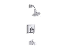 Load image into Gallery viewer, KOHLER TS461-4S-CP Memoirs Stately Rite-Temp Bath And Shower Valve Trim With Lever Handle, Spout And 2.5 Gpm Showerhead in Polished Chrome
