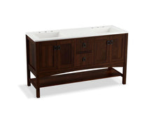 Load image into Gallery viewer, KOHLER K-99559-1WD Marabou 60&quot; bathroom vanity cabinet with 4 doors and 2 drawers
