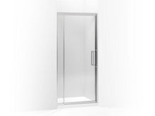 Load image into Gallery viewer, KOHLER 705818-L-SH Lattis Pivot Shower Door, 76&quot; H X 36 - 39&quot; W, With 3/8&quot; Thick Crystal Clear Glass in Bright Silver
