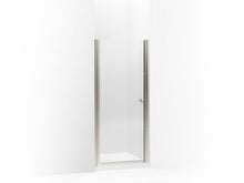 Load image into Gallery viewer, KOHLER K-702402-G54 Fluence Pivot shower door, 65-1/2&quot; H x 30 - 31-1/2&quot; W, with 1/4&quot; thick Falling Lines glass
