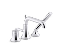 Load image into Gallery viewer, KOHLER K-26441-4 Tone Deck-mount bath faucet with handshower
