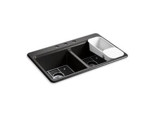 Load image into Gallery viewer, KOHLER K-8679-3A2 Riverby 33&quot; top-mount double-bowl workstation kitchen sink
