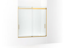 Load image into Gallery viewer, KOHLER K-706003-L Levity Sliding bath door, 62&quot; H x 56-5/8 - 59-5/8&quot; W, with 3/8&quot; thick Crystal Clear glass
