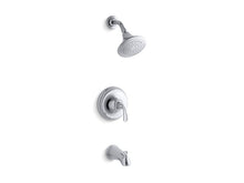 Load image into Gallery viewer, KOHLER K-TS10275-4 Forté Sculpted Rite-Temp bath and shower trim with slip-fit spout and 2.5 gpm showerhead
