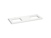 Load image into Gallery viewer, KOHLER K-28255 Silestone 61&quot; quartz vanity top with two rectangular cutouts
