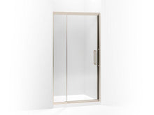 Load image into Gallery viewer, KOHLER 705820-L-ABV Lattis Pivot Shower Door, 76&quot; H X 39 - 42&quot; W, With 3/8&quot; Thick Crystal Clear Glass in Anodized Brushed Bronze
