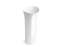 Load image into Gallery viewer, KOHLER 20701-N-0 Veil Pedestal Bathroom Sink Without Overflow in White
