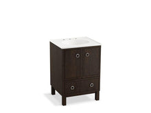 Load image into Gallery viewer, KOHLER K-99501-LG-1WC Jacquard 24&quot; bathroom vanity cabinet with furniture legs, 2 doors and 1 drawer
