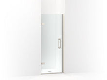 Load image into Gallery viewer, KOHLER 27577-10L-BNK Components 27-5/8&quot;?28-3/8&quot; W X 71-1/2&quot; Frameless Pivot Shower Door With 3/8&quot; Crystal Clear Glass And Back-To-Back Vertical Door Pulls in Anodized Brushed Nickel
